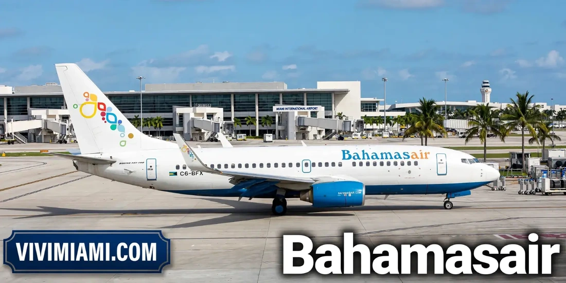 Avión Bahamasair aeropuerto Internacional de Miami MIA
