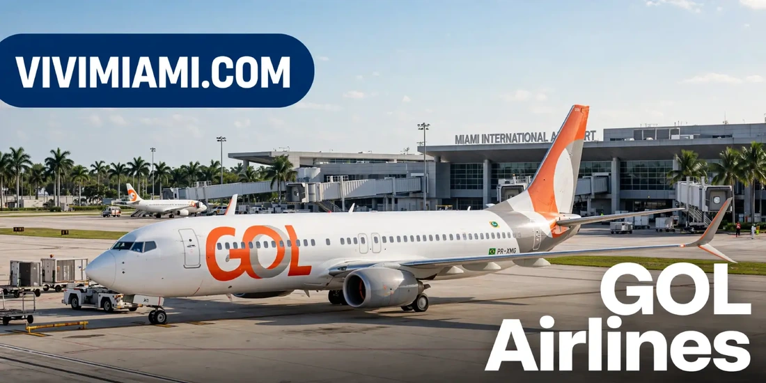 Avión GOL Airlines aeropuerto Internacional de Miami MIA