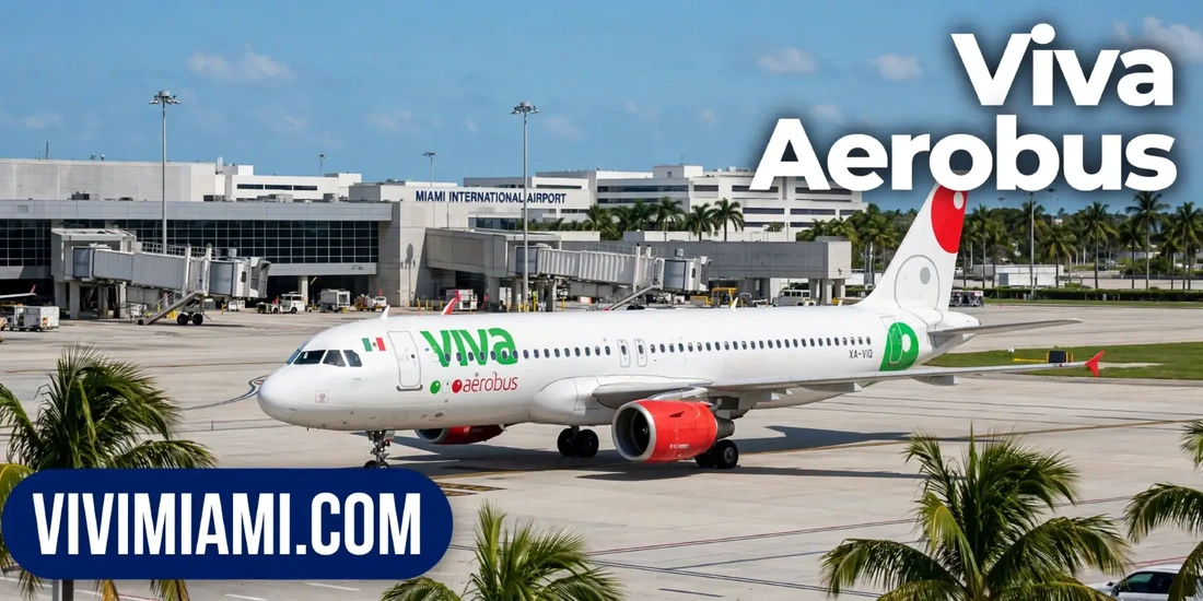 Avión Viva Aerobus aeropuerto Internacional de Miami MIA